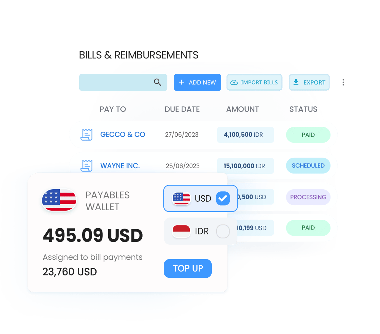 Automate your payments and reconciliations with Peakflo!