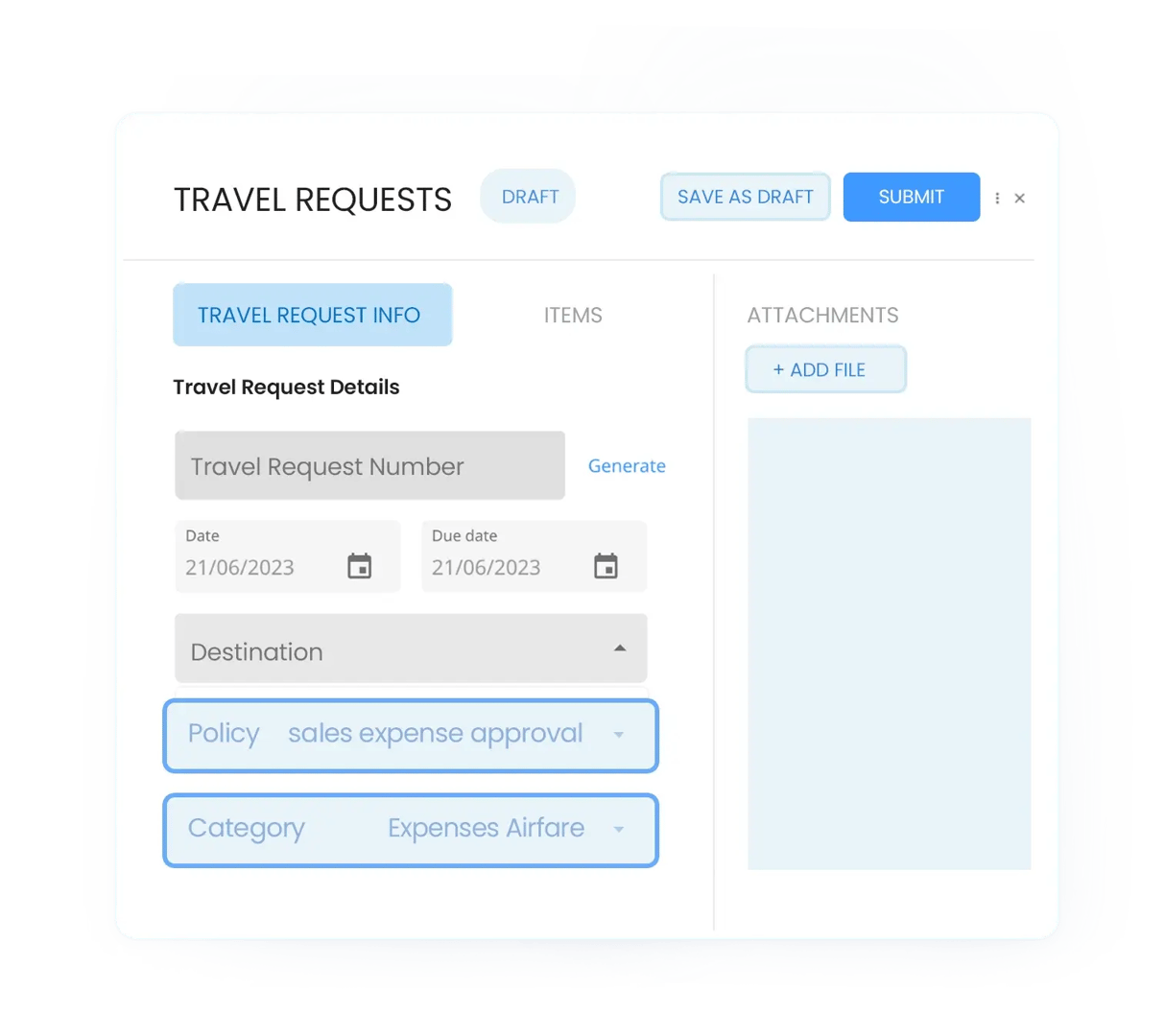 Travel request creation is now a breeze!