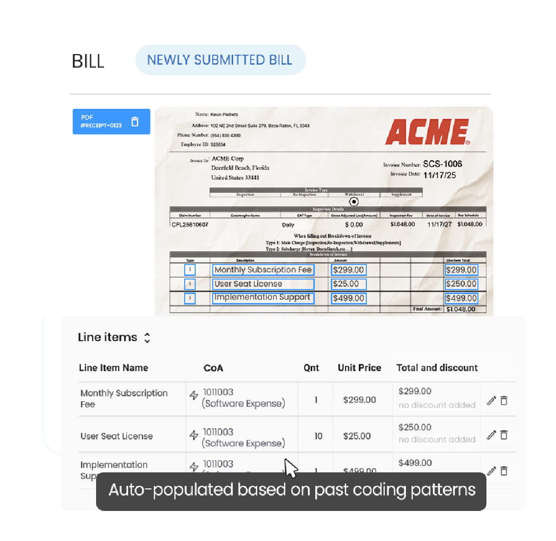 Get smarter GL suggestions based on past entries!