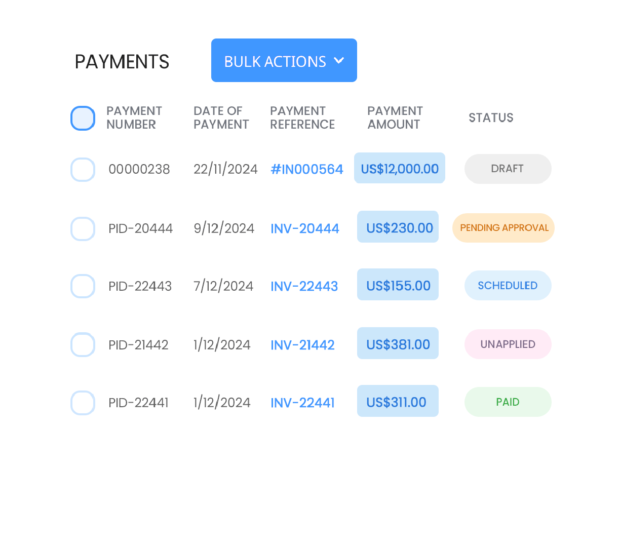 Simplify cross-border payments by automating currency conversion at real-time exchange rates.