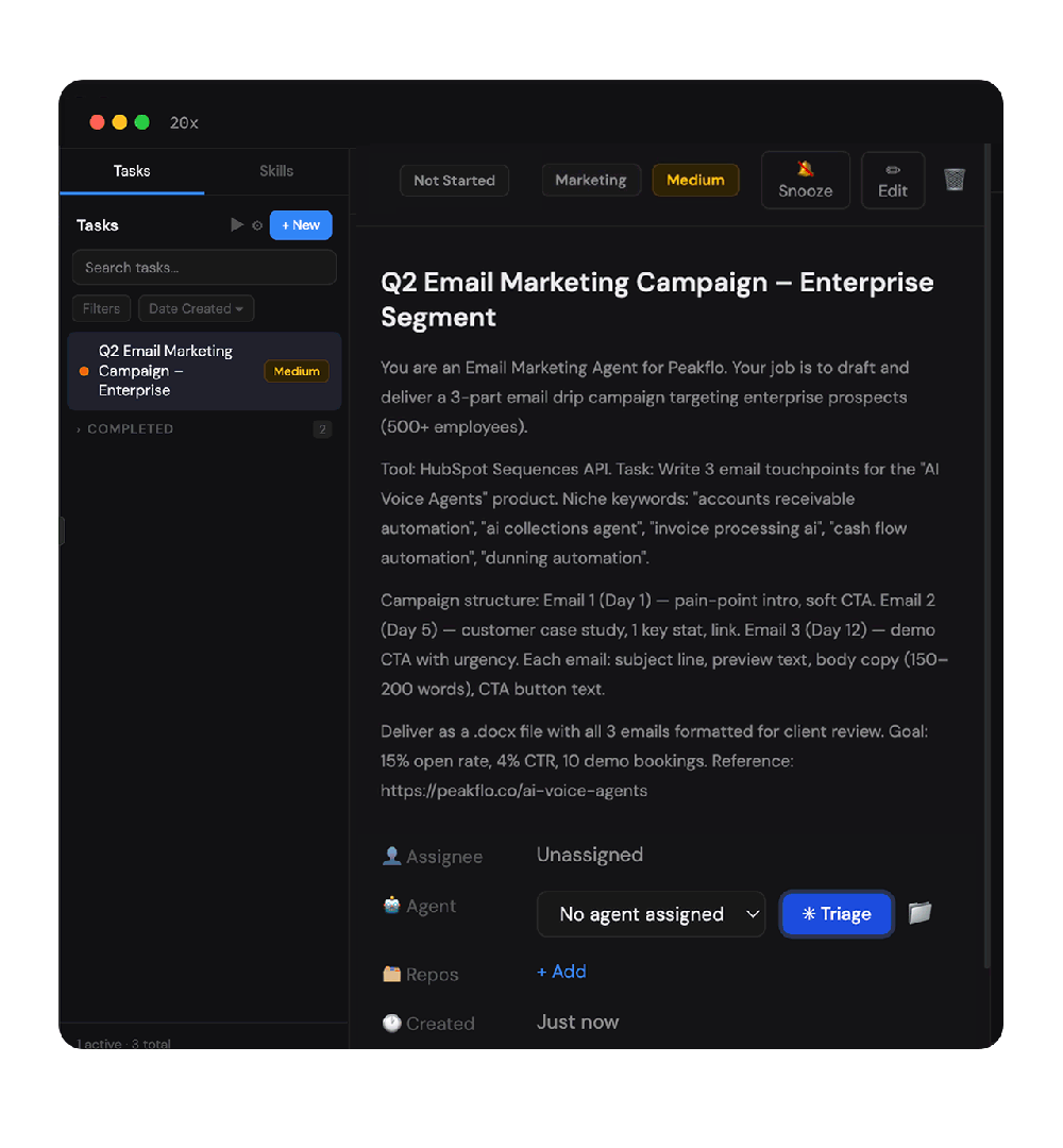 Autonomous task execution