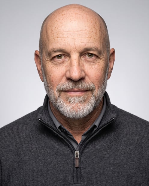 Light Grey · Quarter Zip headshot example