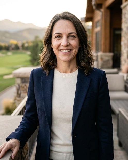 Private Golf Club Terrace · Private Golf Club Business headshot example