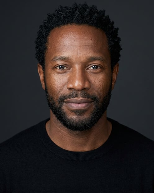 Charcoal Gradient · Black Knit Top headshot example