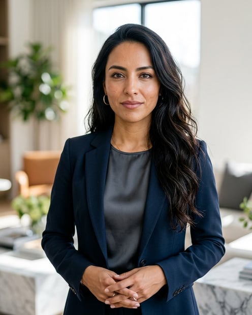 Living Room · Business Casual headshot example