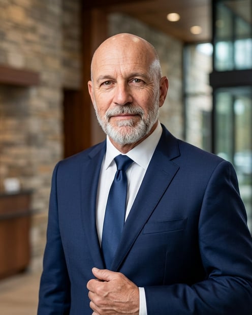 Boutique Brokerage Lobby · Editorial Magazine Styling headshot example