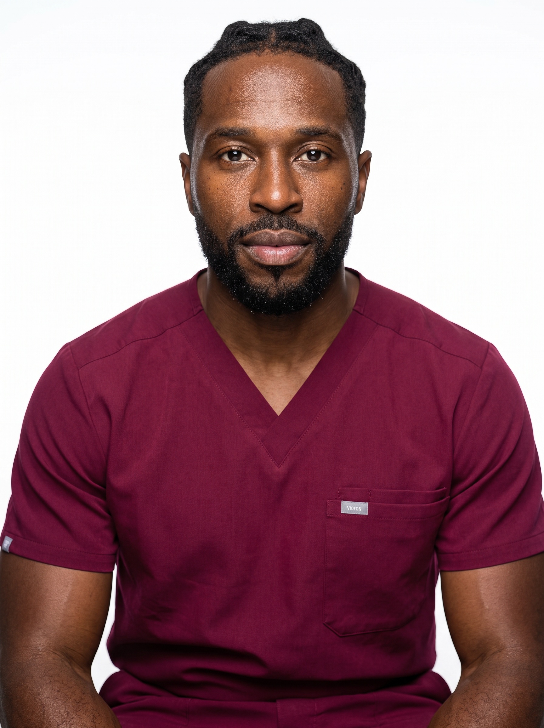 Beispiel für White Studio · Wine Scrubs-Headshot