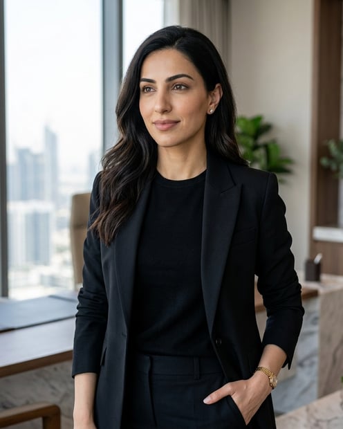Agent Office · Black Blazer headshot example