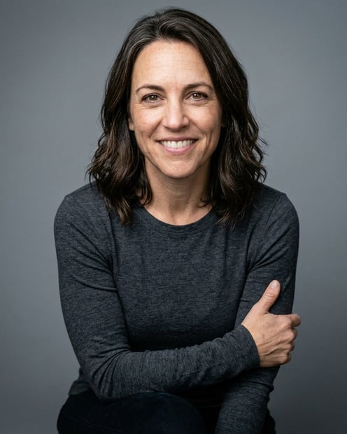 Neutral Mid-Grey Gradient Seamless · Charcoal Long-Sleeve Tee headshot example