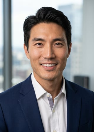 Professional AI LinkedIn headshot in White button-up shirt on White / Pure White Studio