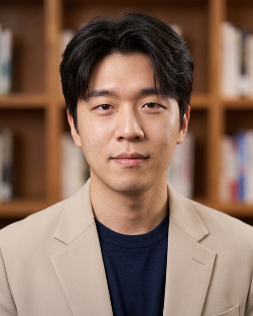 Library · Light Blazer headshot example