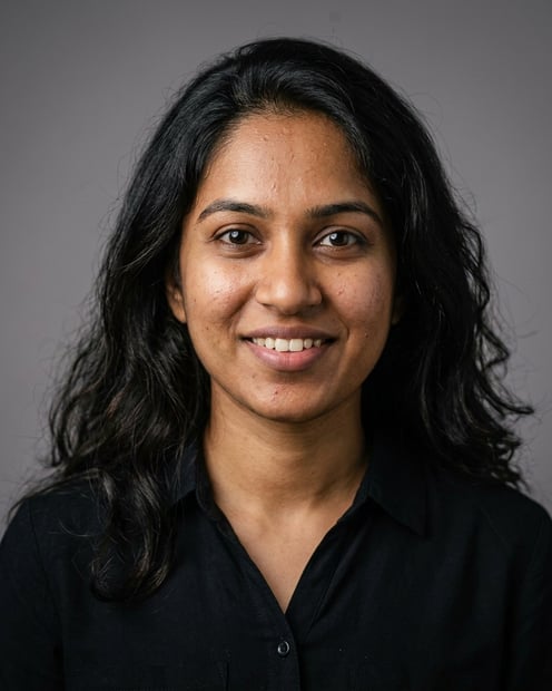 Neutral Grey · Black Button-Up headshot example