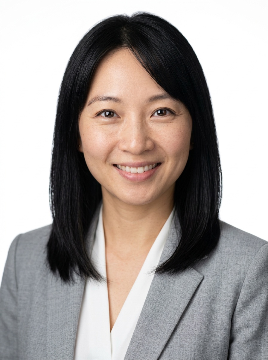 Professional AI LinkedIn headshot in Light gray blazer on White / Pure White Studio