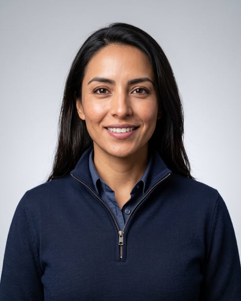 Light Grey · Quarter Zip headshot example