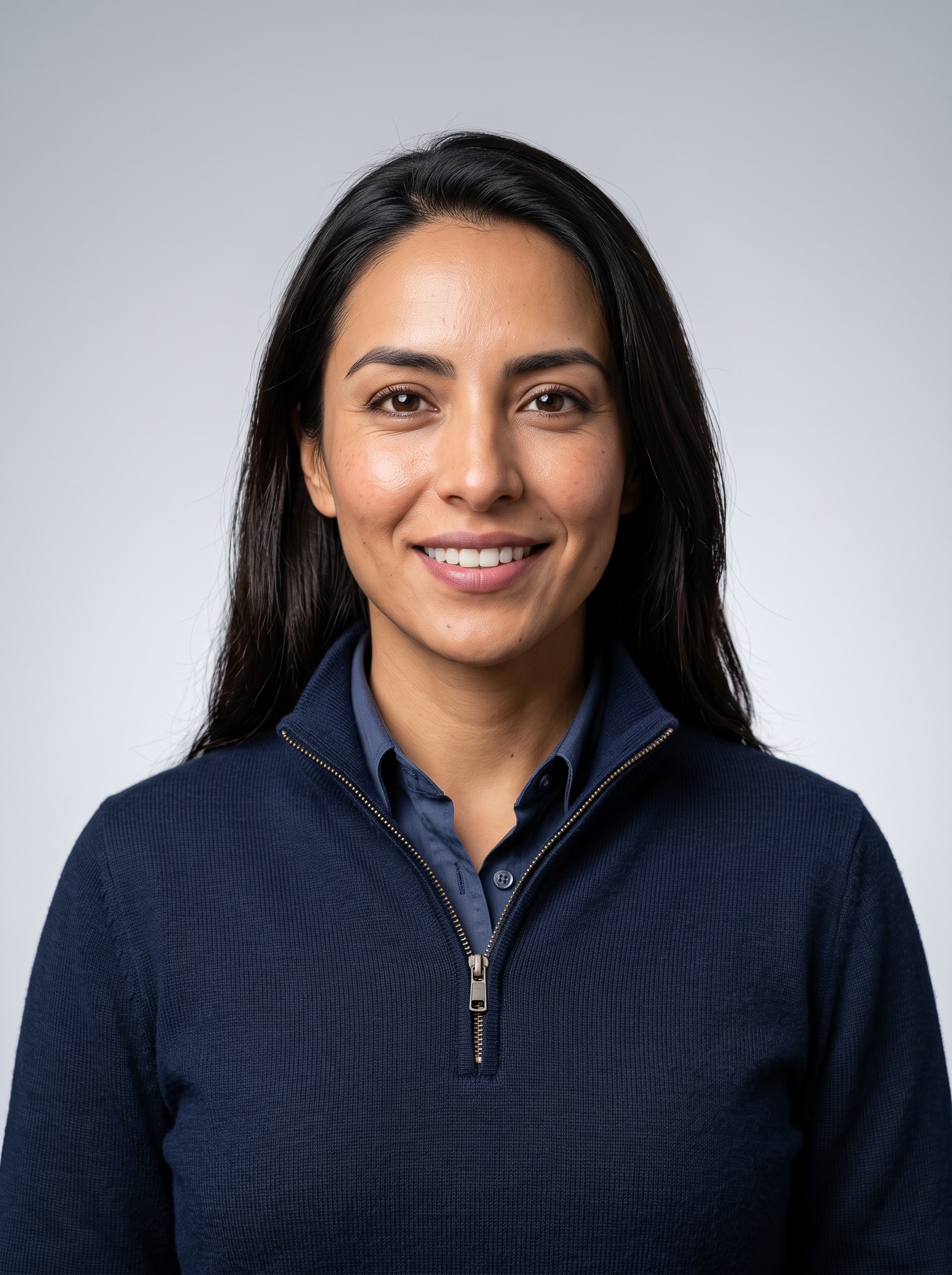 Light Grey · Quarter Zip headshot example