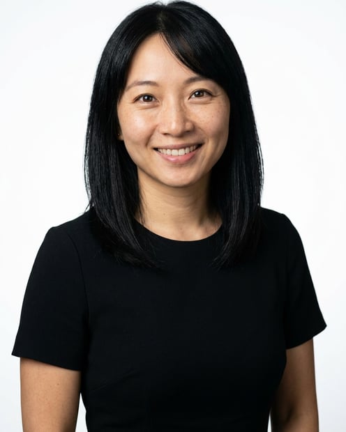 White / Pure White Studio · Black midi fitted dress headshot example