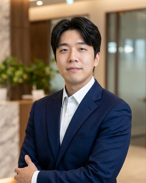 Brokerage Lobby · Signature Suit headshot example
