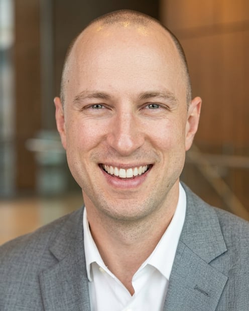 Lobby · Light gray blazer headshot example