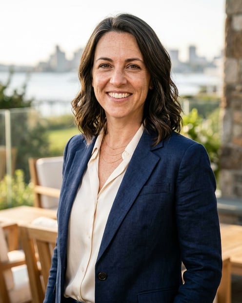 Waterfront Terrace · Resort-Luxury Linen headshot example