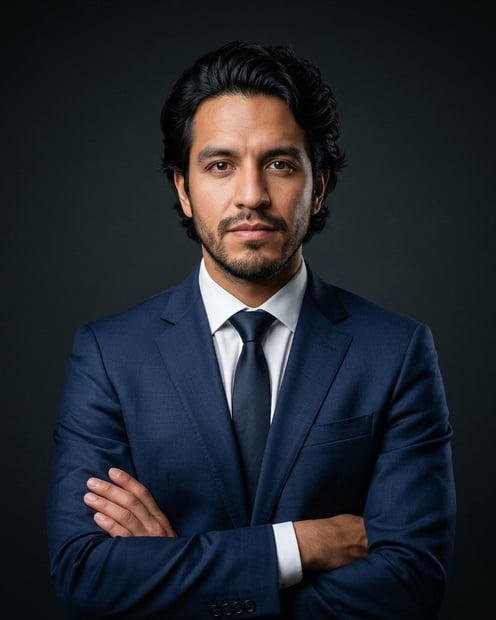 Charcoal Editorial Studio · Top Producer Signature Look headshot example