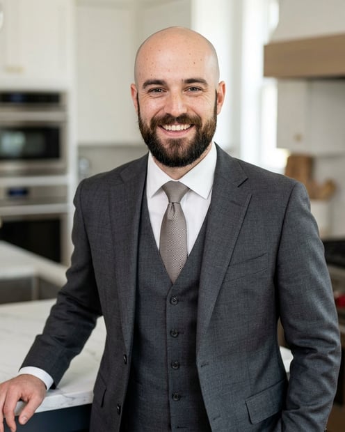 Kitchen · Cream Blazer headshot example