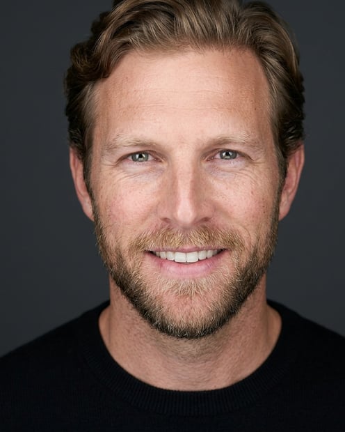 Dark Charcoal Grey Gradient · Black Crewneck Sweater headshot example