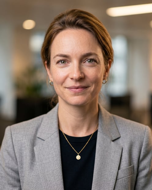 Home Office · Light gray blazer headshot example