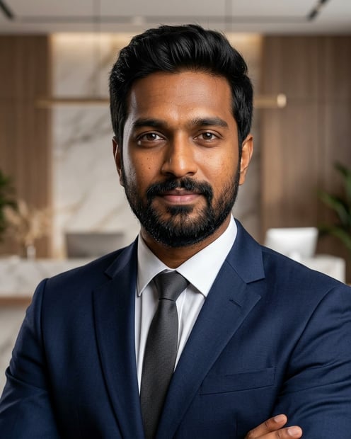 Charcoal Editorial Studio · Top Producer Signature Look headshot example