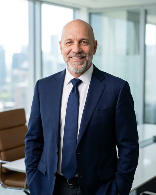 Boardroom · Dark Blazer headshot example