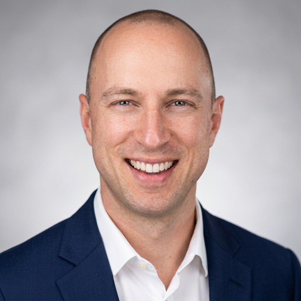 Light Grey · Navy Blazer headshot example