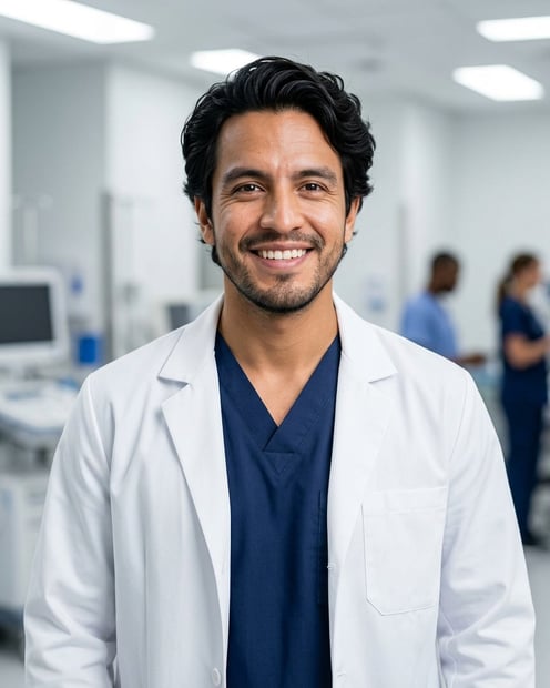 Surgical Studio · Surgical Scrubs headshot example