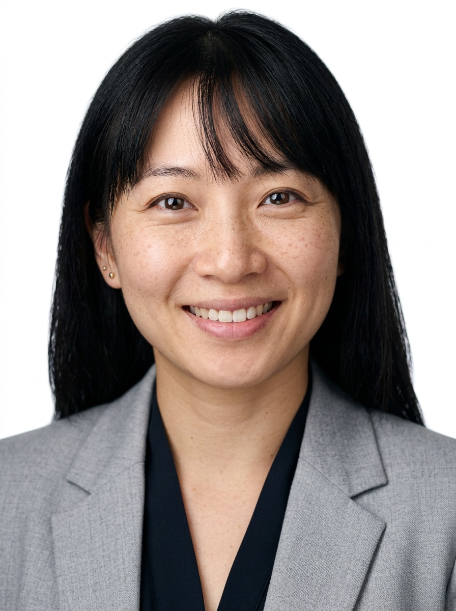 Professional AI LinkedIn headshot in Light gray blazer on White / Pure White Studio