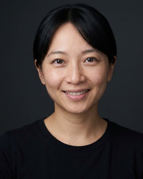 Dark Charcoal Grey Gradient · Dark Button-Up or Simple Black Top headshot example