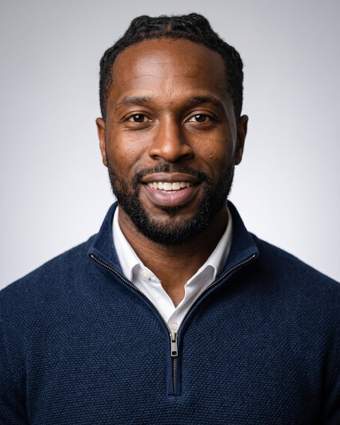 Light Grey · Quarter Zip headshot example