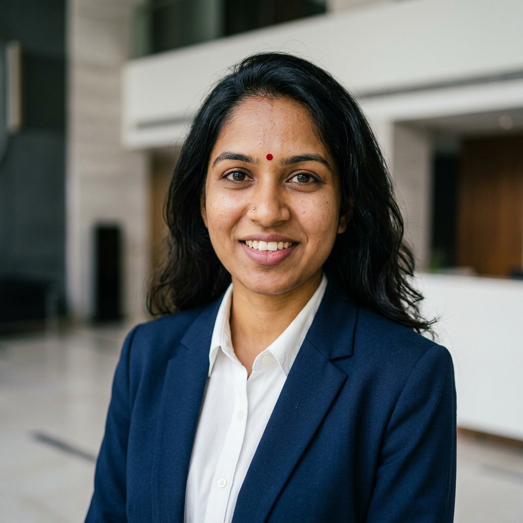 Corporate Lobby · White Shirt headshot example