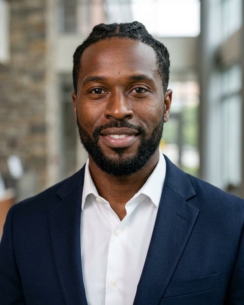 Hospital Lobby · Executive Suit headshot example