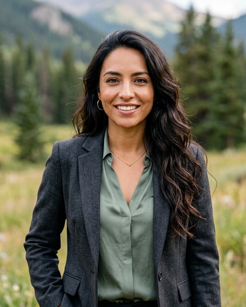 Summer Wildflower Meadow · Summer Mountain Linen or Light Blazer headshot example