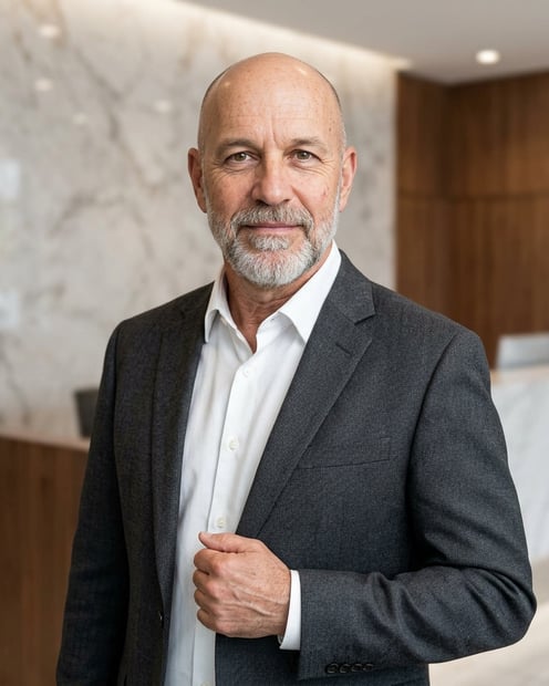 Brokerage Lobby · Magazine Styling headshot example
