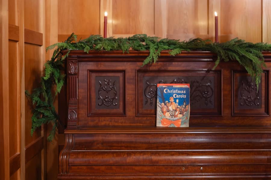 North Star House decorated for Christmas