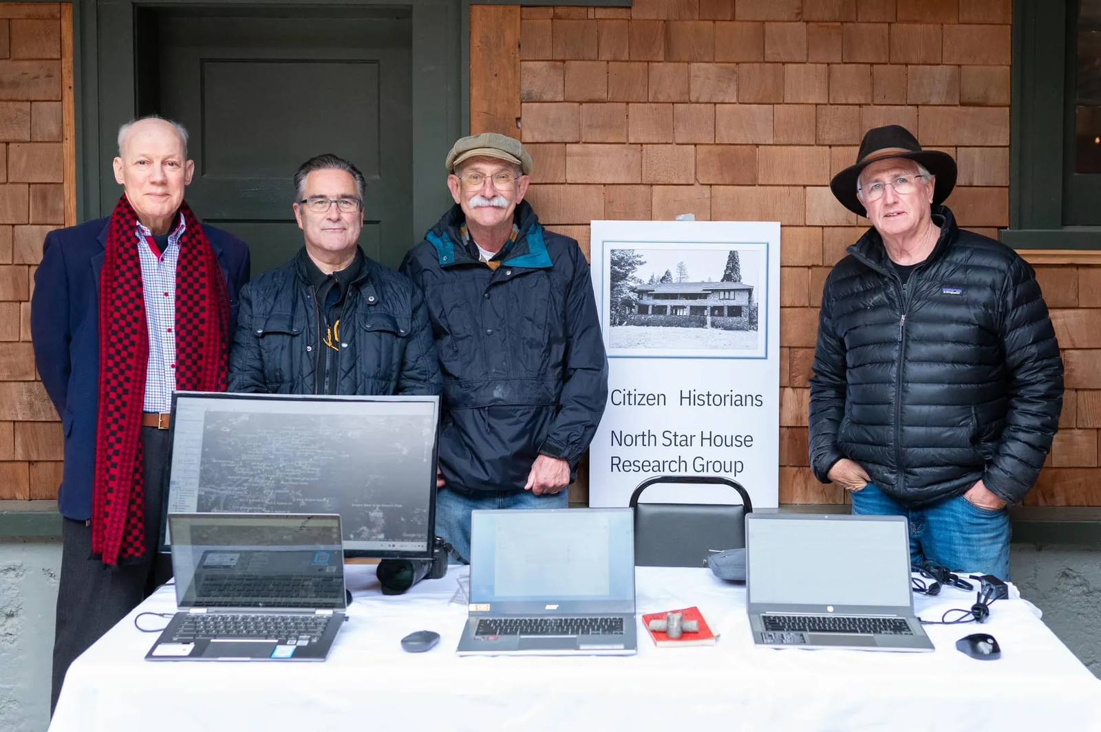 A Group of Researchers at Booth 