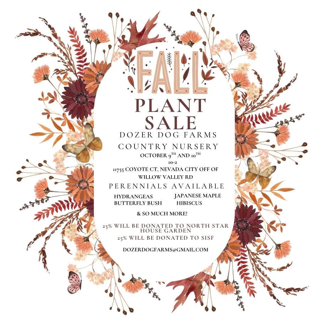 Fall Plant Sale Nevada City