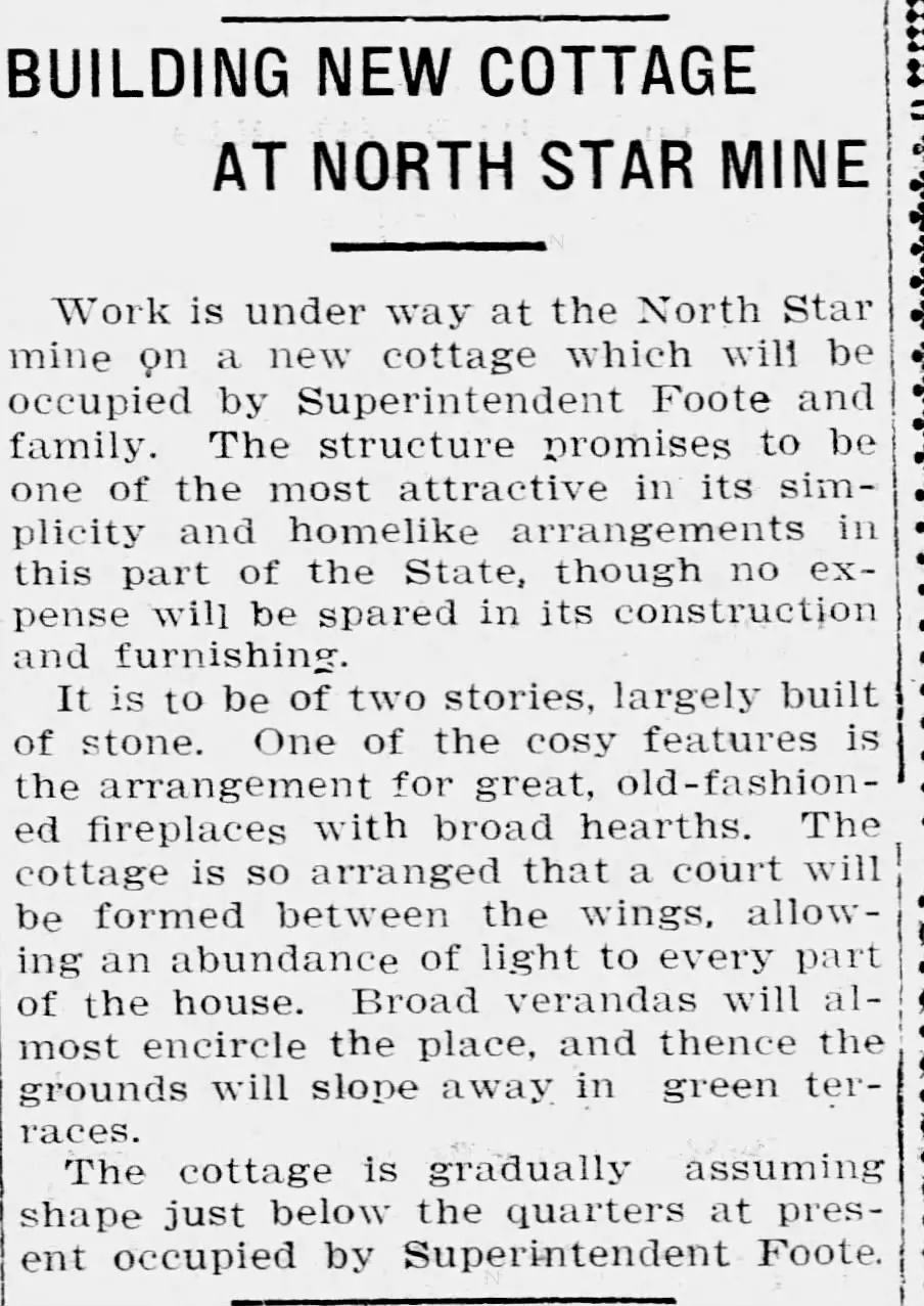 Union Newspaper Article about Building North Star House