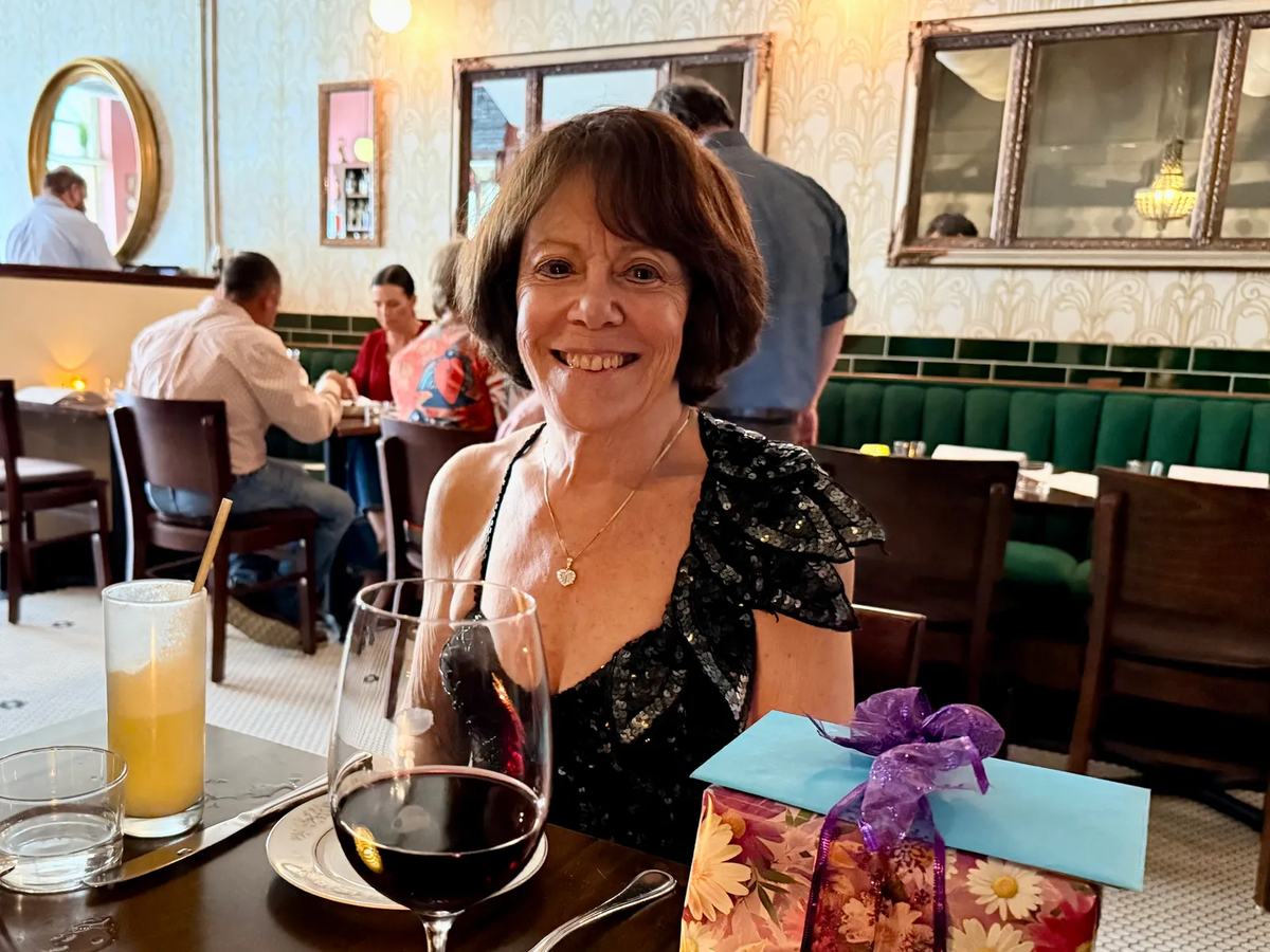 Betzi at lunch