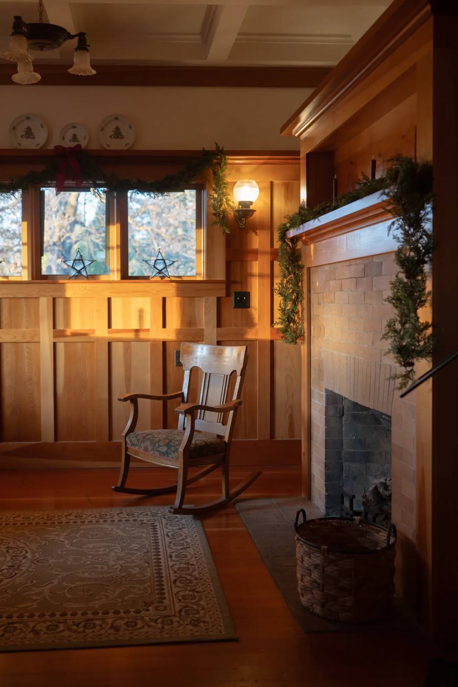 North Star House decorated for Christmas