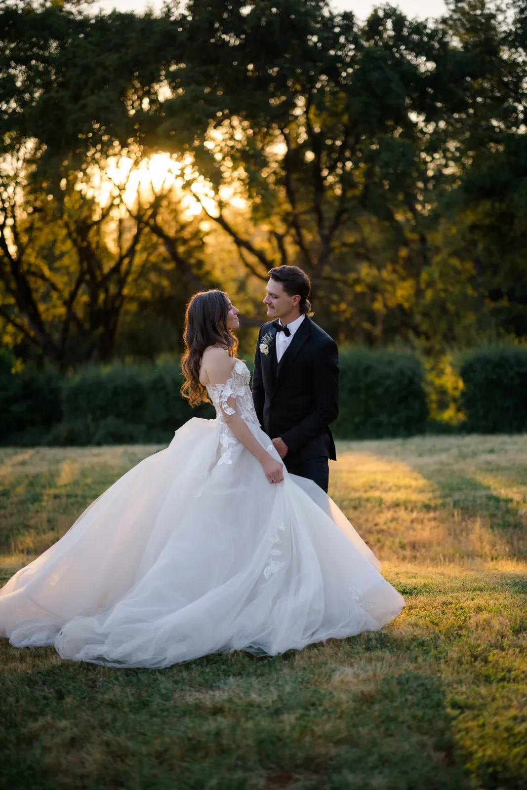 golden hours may outdoor wedding