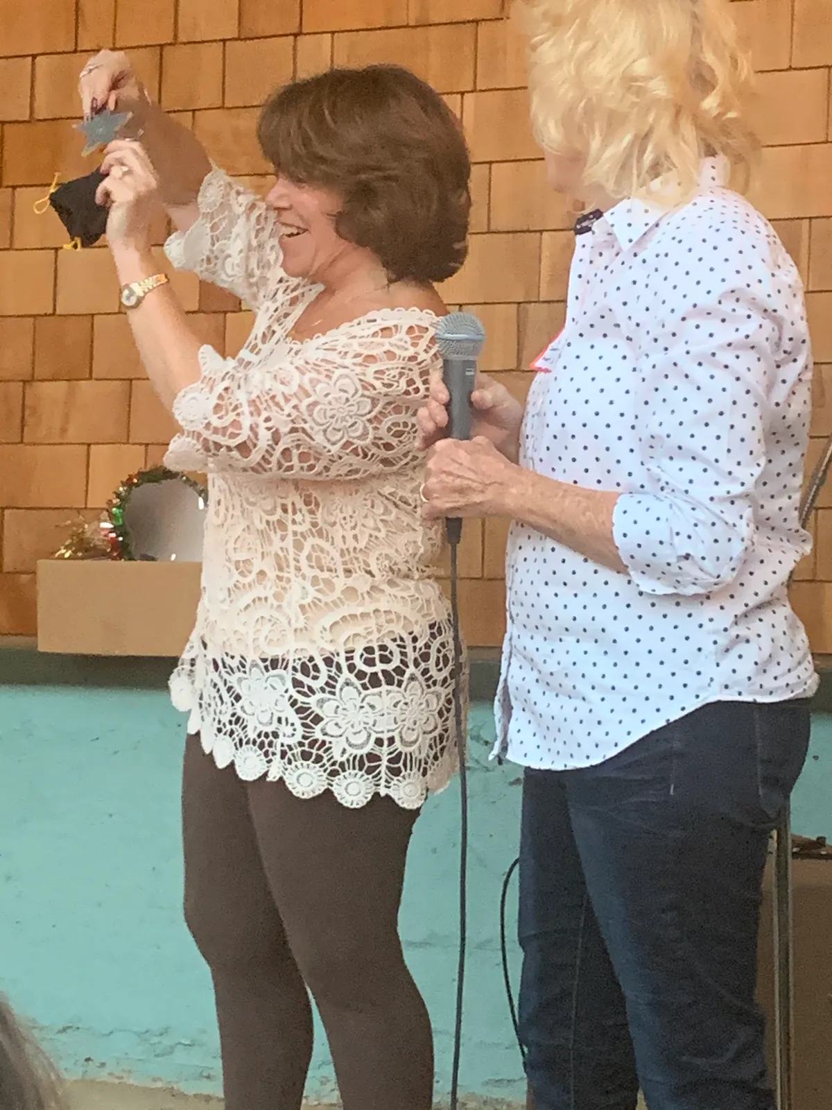 Betzi and Sherian at volunteer event