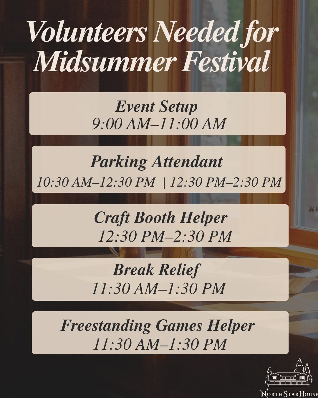 volunteer shift preview overview