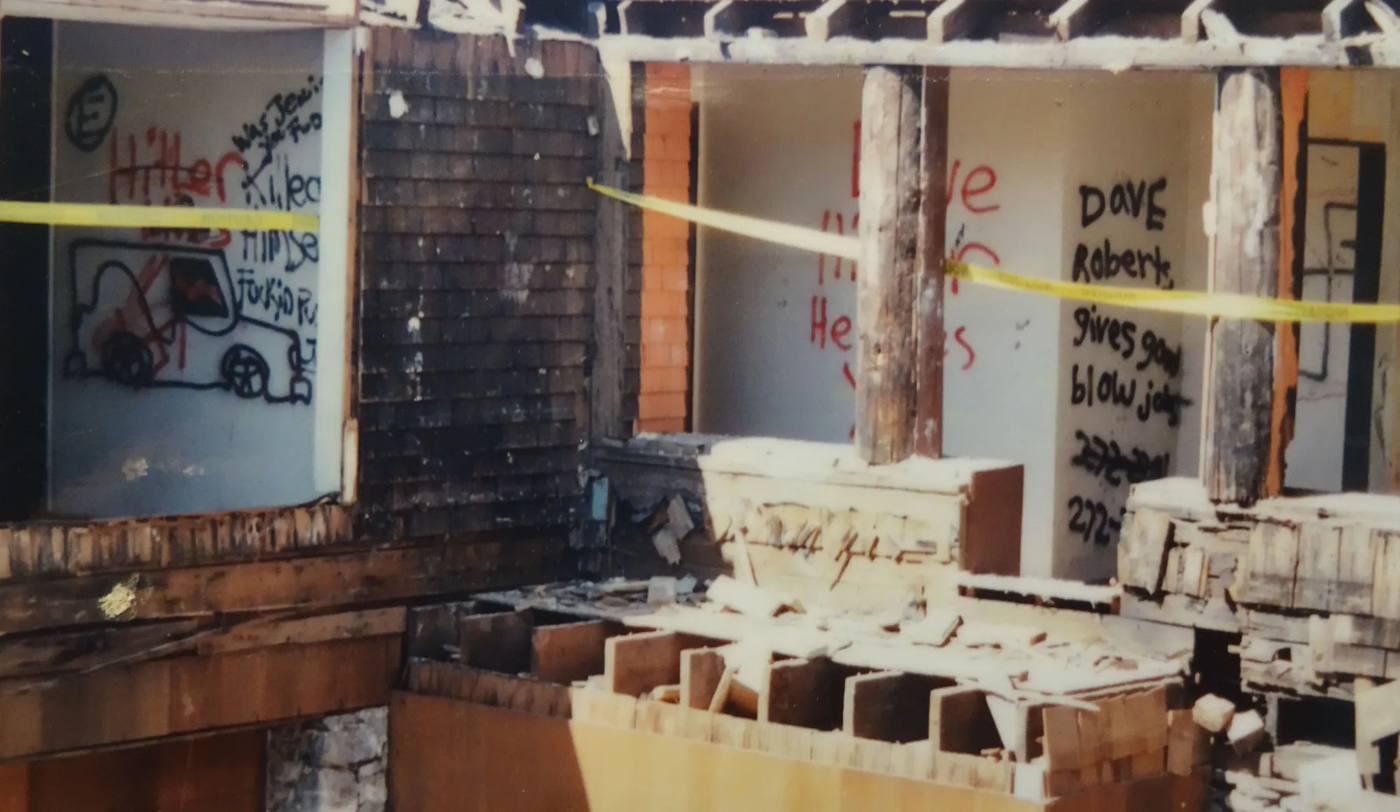 Courtyard falling apart