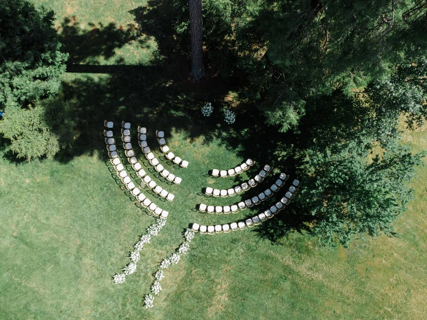 Ceremony Setup in Grass Valley, CA