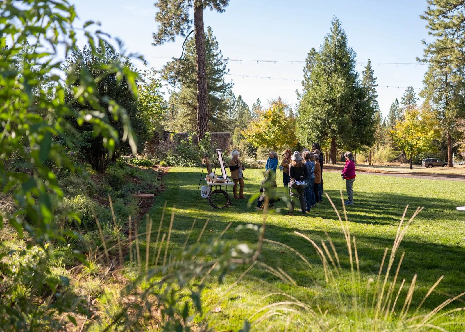A Gardening Class Held on East Lawn at North Star House